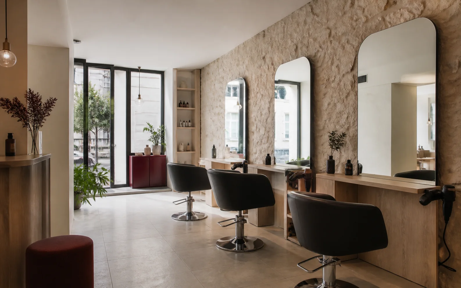Intérieur du salon Atelier Nova